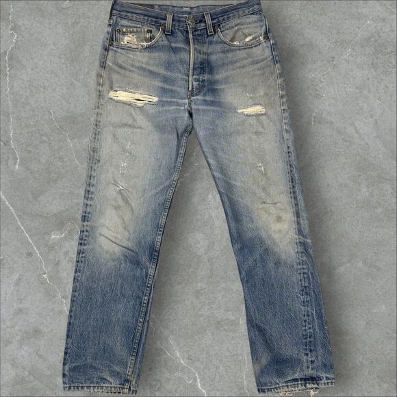 Levi's Other - Vintage 70s Levis 501 XX Button Fly Faded Distressed Jeans 522 Stamped W32xL33